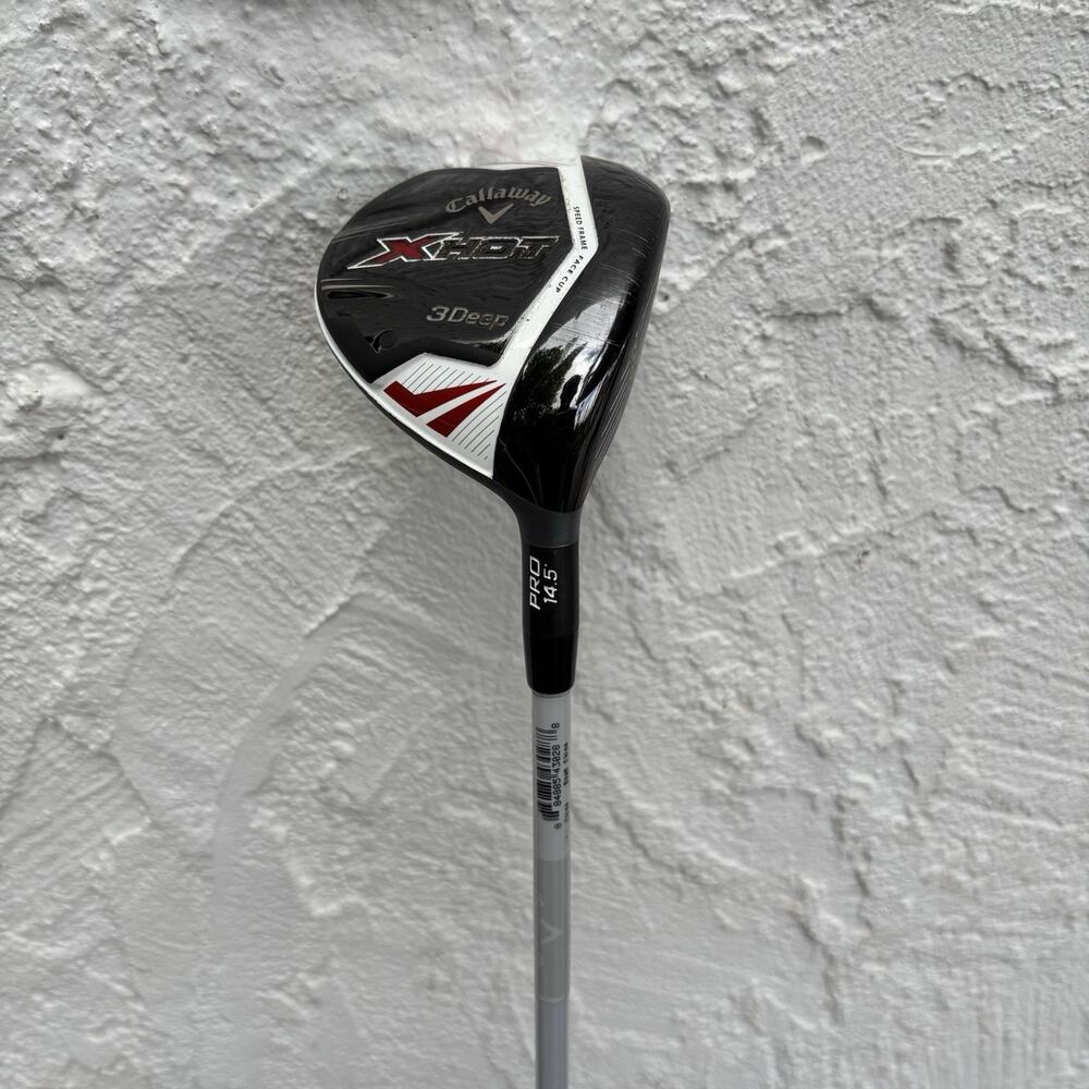 Callaway X Hot Pro 3 Deep 14.5* 3-Wood Project X 6.0 Stiff Flex Graphite